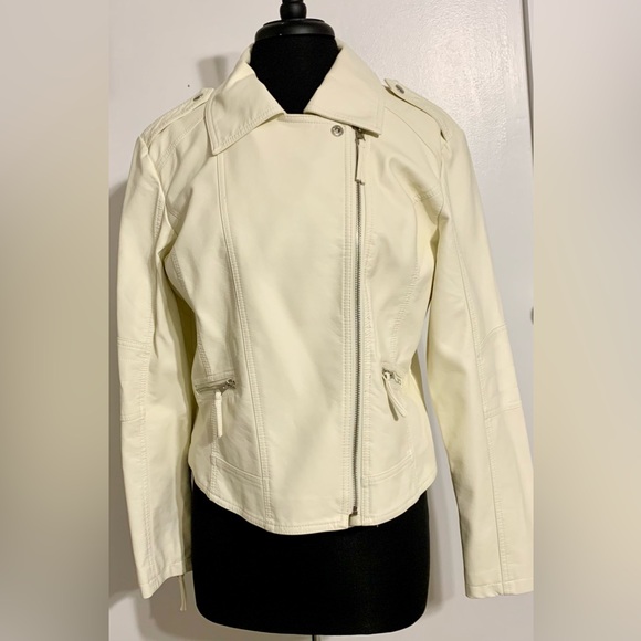 Faux leather wedding jacket coat bride to be happily ever after honeymoon gift - Picture 3 of 14